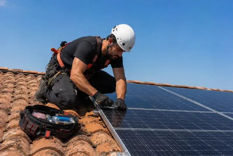 Maintenance et monitoring de panneaux solaires au Plessis-Grammoire