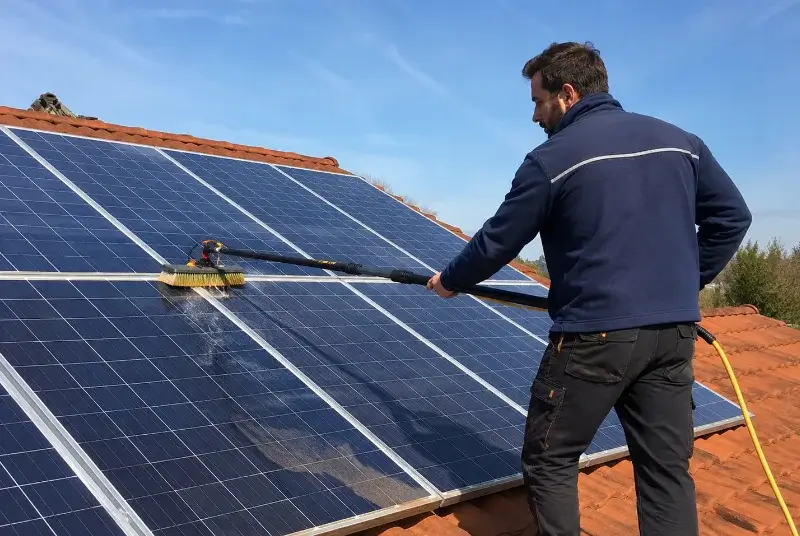Nettoyage et entretien de panneaux solaires au Plessis-Grammoire